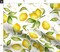 Lemon Blossoms Blossom Summer Fruit Kitchen Decor Custom Printed Fabric by Spoonflower Various Fabrics by the Yard or Fat Quarter
